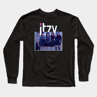 ITZY Blue Long Sleeve T-Shirt